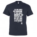 T-shirt "Limite droite"